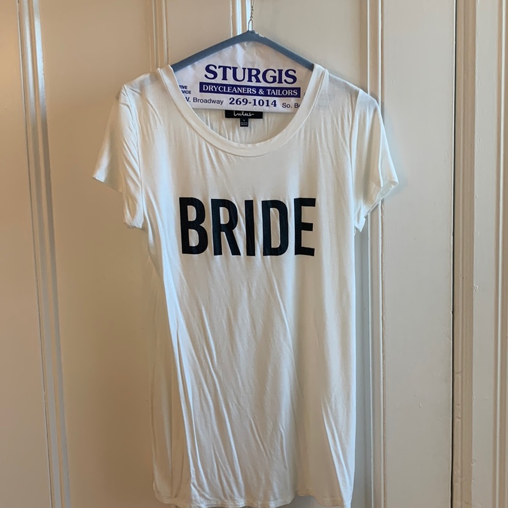 lulus White Bride T Shirt — SIZE SMALL!